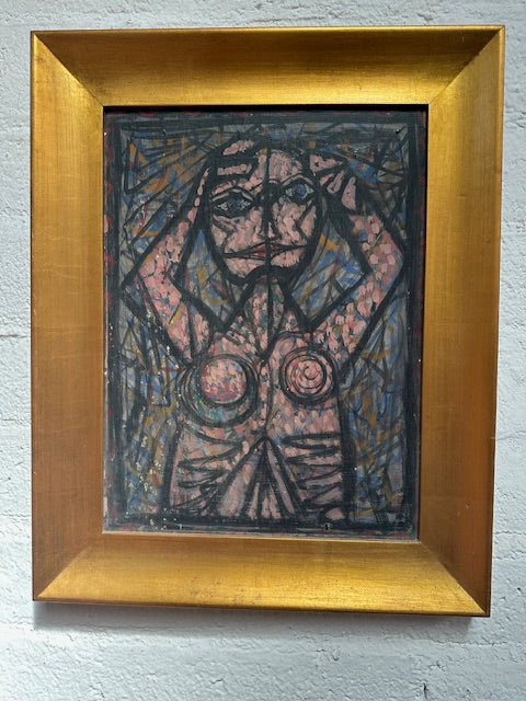 Cubist Pink Female Nude