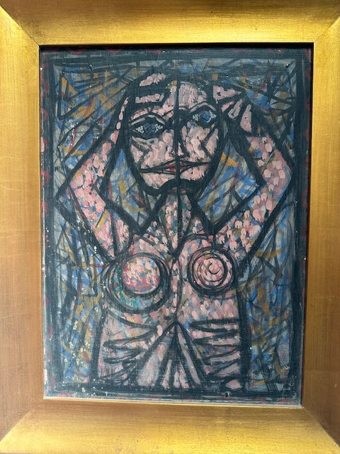 Cubist Pink Female Nude