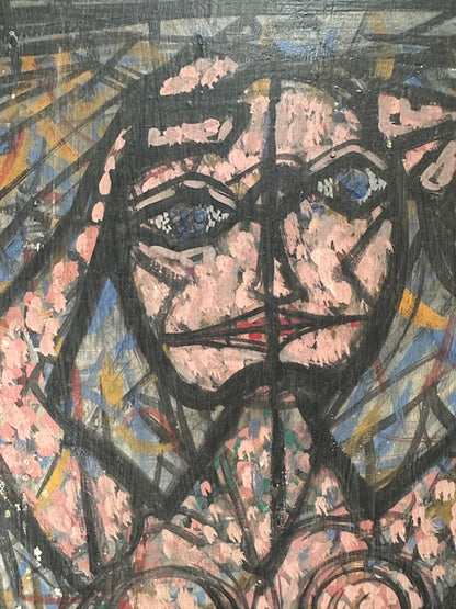 Cubist Pink Female Nude