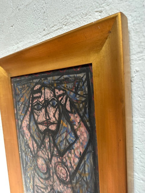 Cubist Pink Female Nude