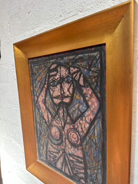 Cubist Pink Female Nude