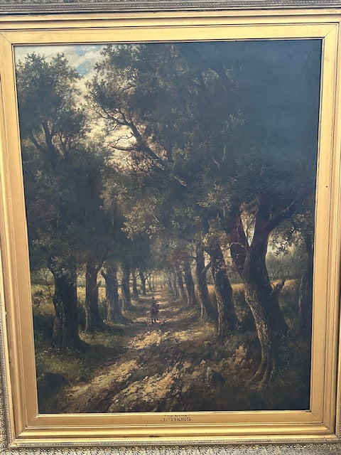 J. Thors 19th Century Painting The Avenue