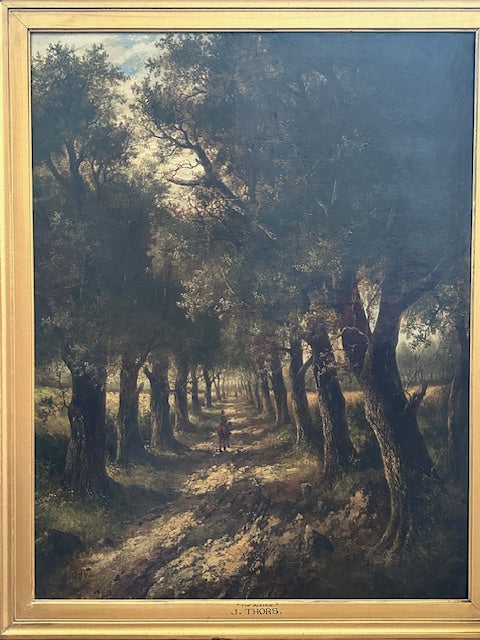J. Thors 19th Century Painting The Avenue