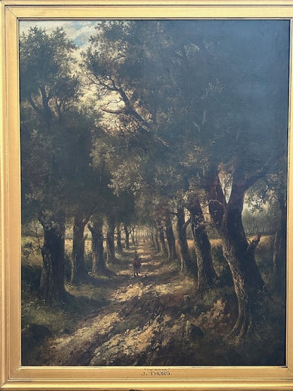 J. Thors 19th Century Painting The Avenue