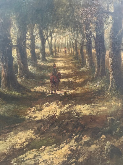 J. Thors 19th Century Painting The Avenue