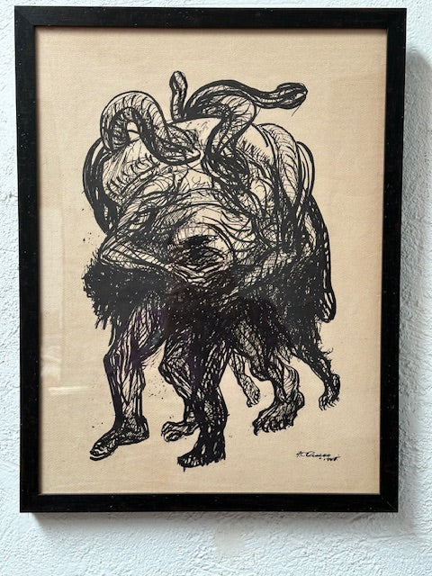 Vintage Mexican José Clemente Orozco Litho 1956