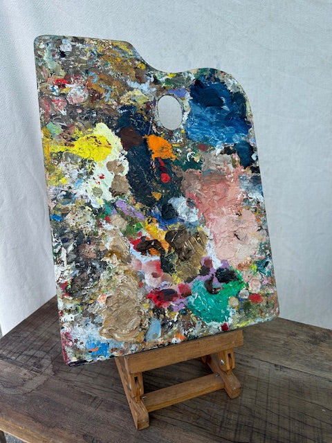 Vintage Used Artist Palette