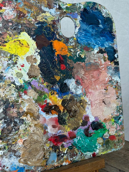 Vintage Used Artist Palette