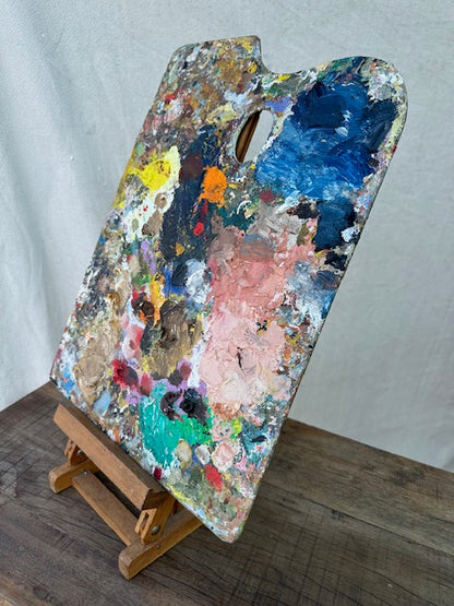 Vintage Used Artist Palette