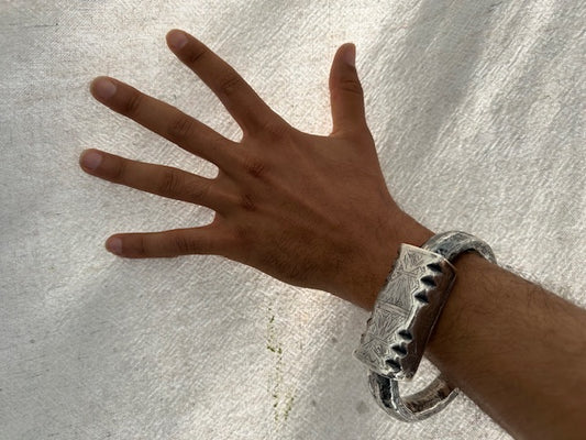 Antique Tunisian Silver Bangle