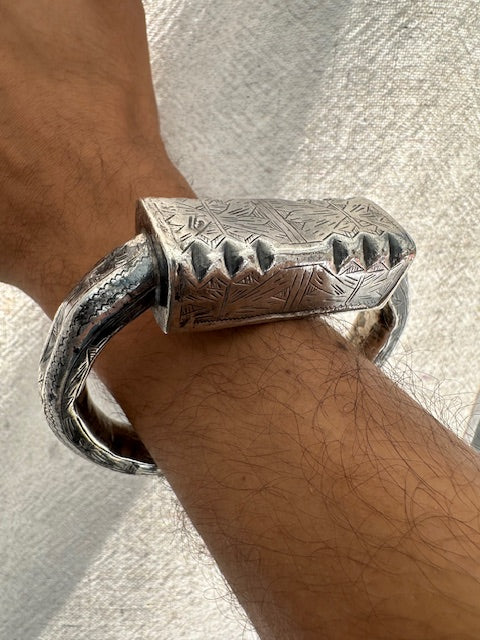 Antique Tunisian Silver Bangle