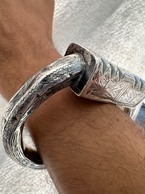 Antique Tunisian Silver Bangle
