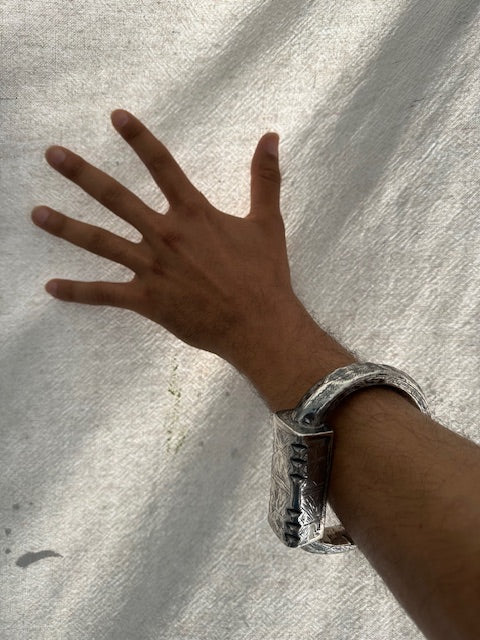 Antique Tunisian Silver Bangle