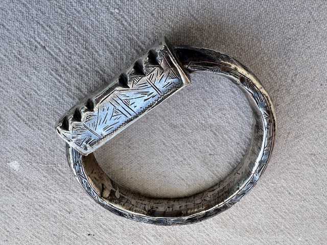 Antique Tunisian Silver Bangle