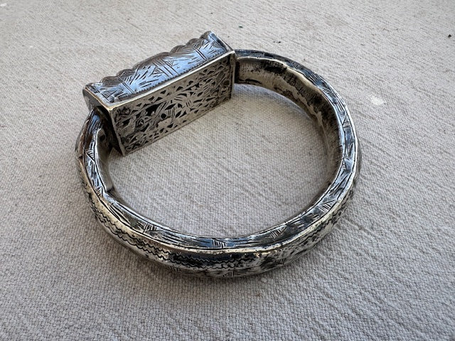 Antique Tunisian Silver Bangle