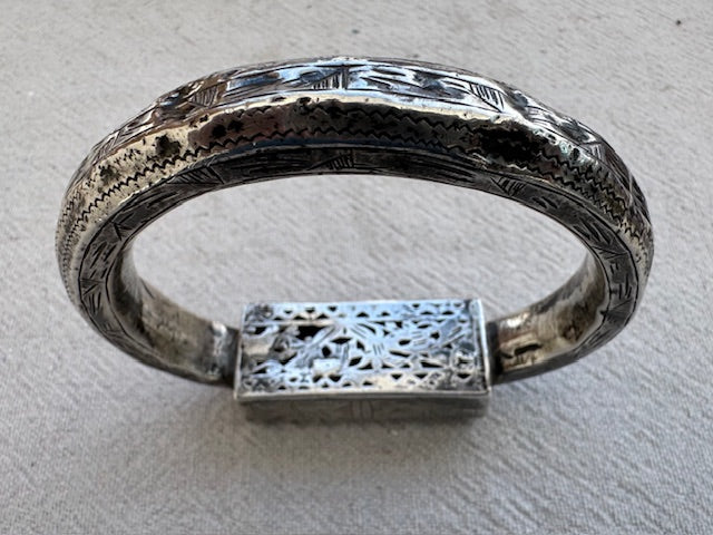 Antique Tunisian Silver Bangle
