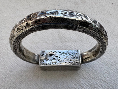 Antique Tunisian Silver Bangle