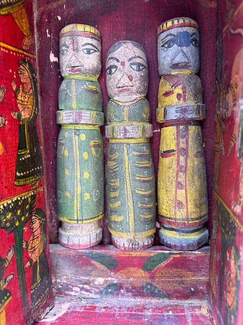Antique Indian Kavad Mobile Storytelling Box