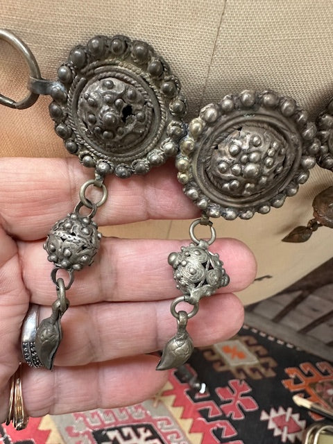Vintage East Indian Belly Dance Tribal Dangle Body Belt