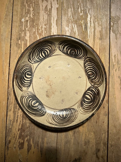 Japanese Antique Horse-Eye Ceramic Dish