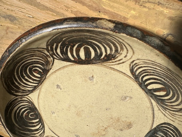 Japanese Antique Horse-Eye Ceramic Dish