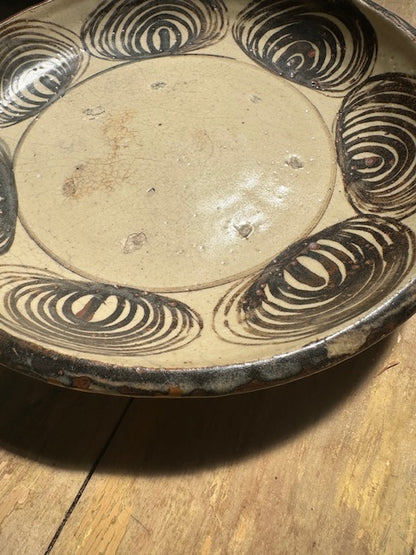 Japanese Antique Horse-Eye Ceramic Dish