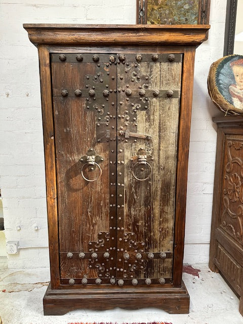 Chinese Large Elmwood Cabinet With Old Door