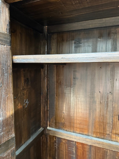 Chinese Large Elmwood Cabinet With Old Door