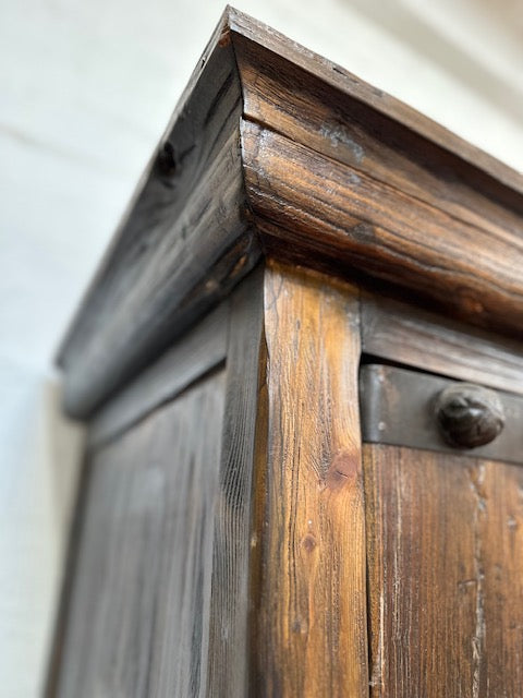 Chinese Large Elmwood Cabinet With Old Door