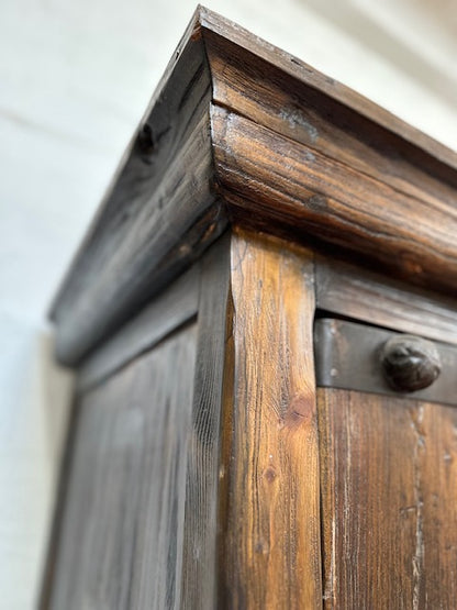Chinese Large Elmwood Cabinet With Old Door