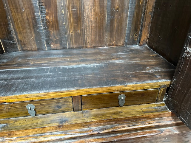 Chinese Large Elmwood Cabinet With Old Door