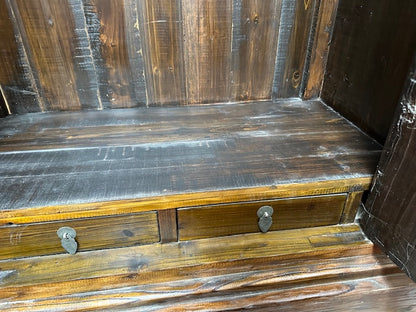 Chinese Large Elmwood Cabinet With Old Door