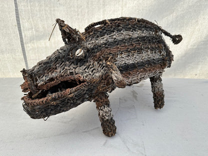 Handmade Hand Painted Natural Fiber Papa New Guinea Boar