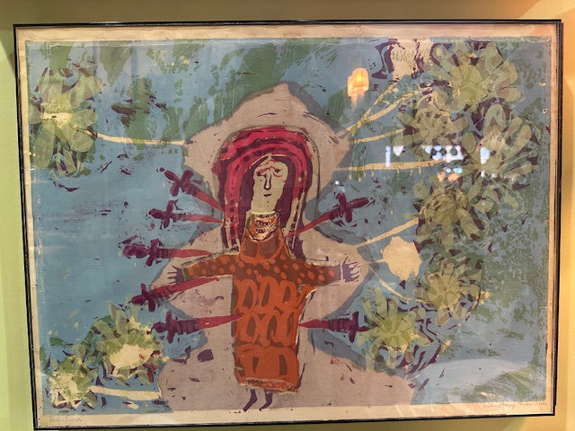 Seven Swords Silkscreen Print by Sister Corita Kent