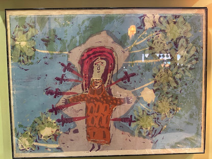 Seven Swords Silkscreen Print by Sister Corita Kent