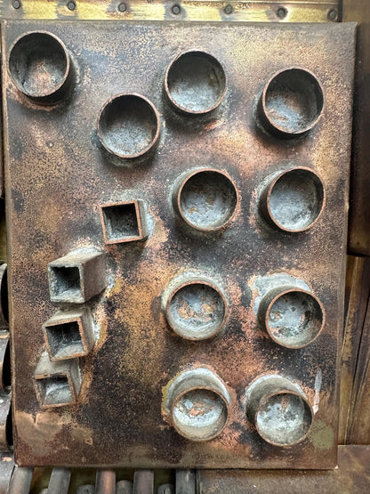 Vintage Sculptural Metal Collage