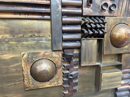 Vintage Sculptural Metal Collage