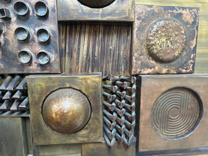 Vintage Sculptural Metal Collage