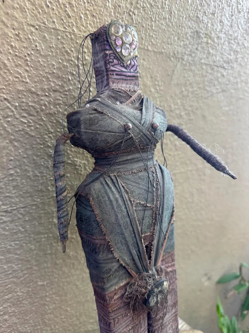 Vintage Handmade Woman FolkArt