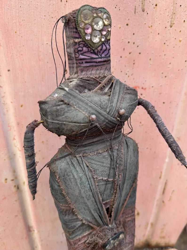 Vintage Handmade Woman FolkArt
