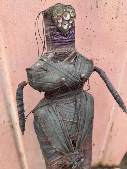 Vintage Handmade Woman FolkArt