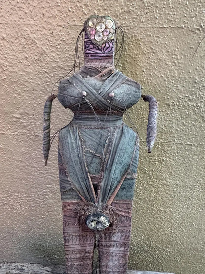 Vintage Handmade Woman FolkArt