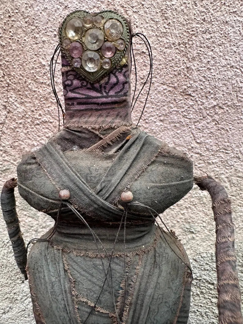 Vintage Handmade Woman FolkArt