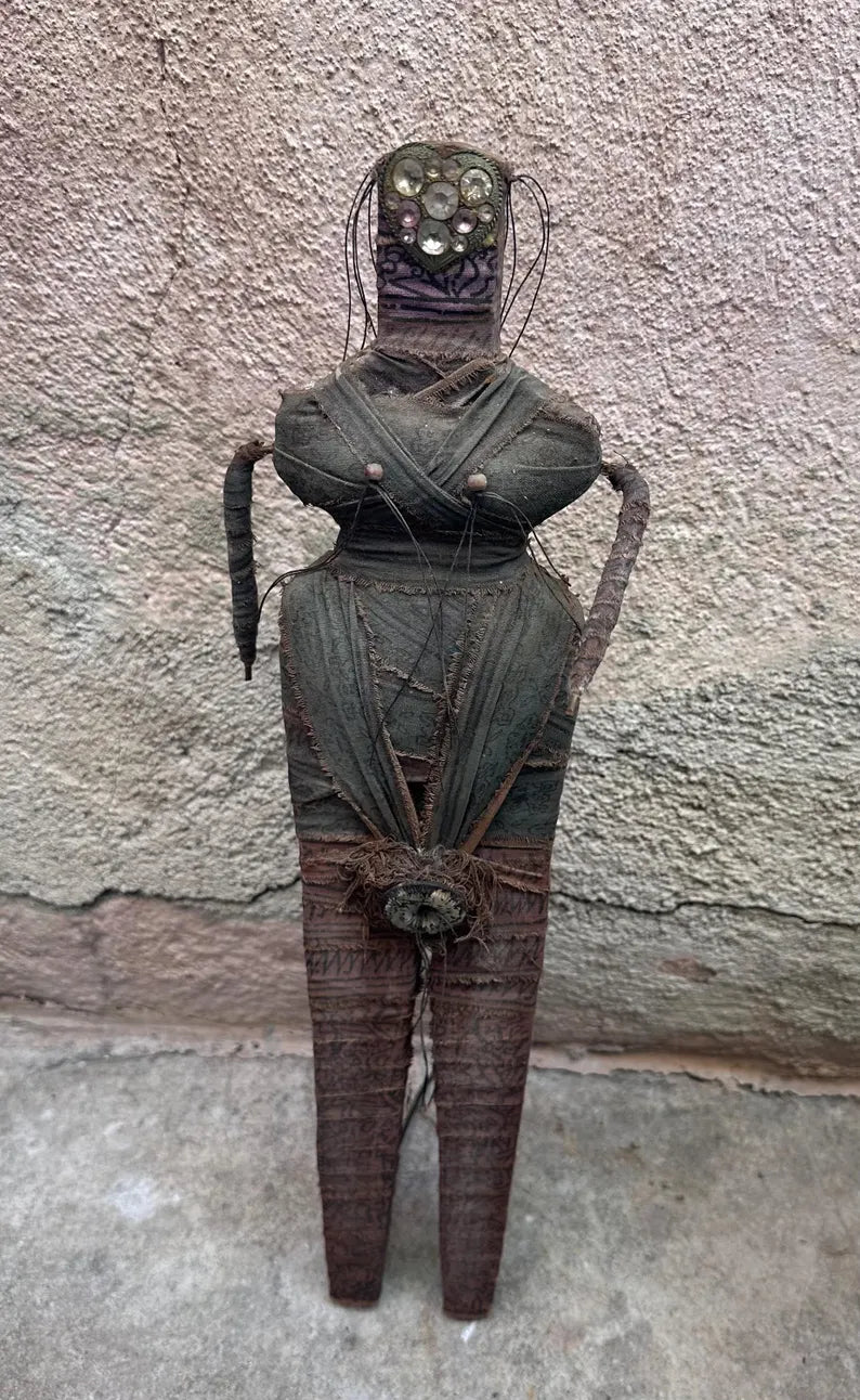 Vintage Handmade Woman FolkArt