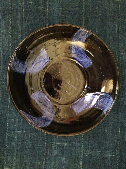 Handmade Blue Ceramic Serving Bowl