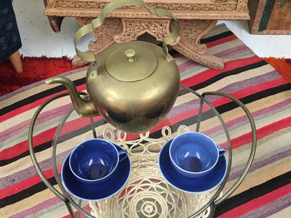 Vintage Large Brass Chinese Teapot