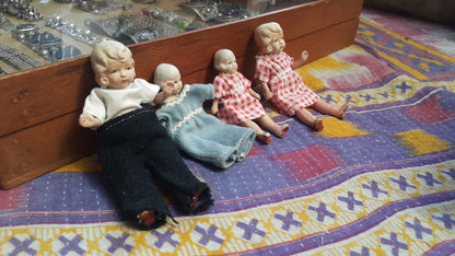 Vintage Japanese Porcelain or China Miniature Dolls