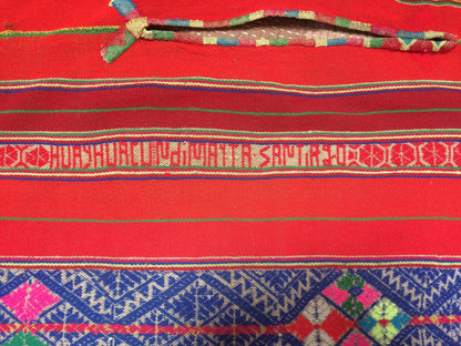 Vintage Handloomed Boho Multi Colored Poncho