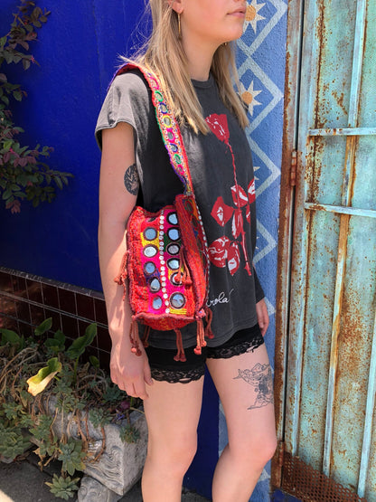Vintage Indian Hobo Embroidered Tote Bag