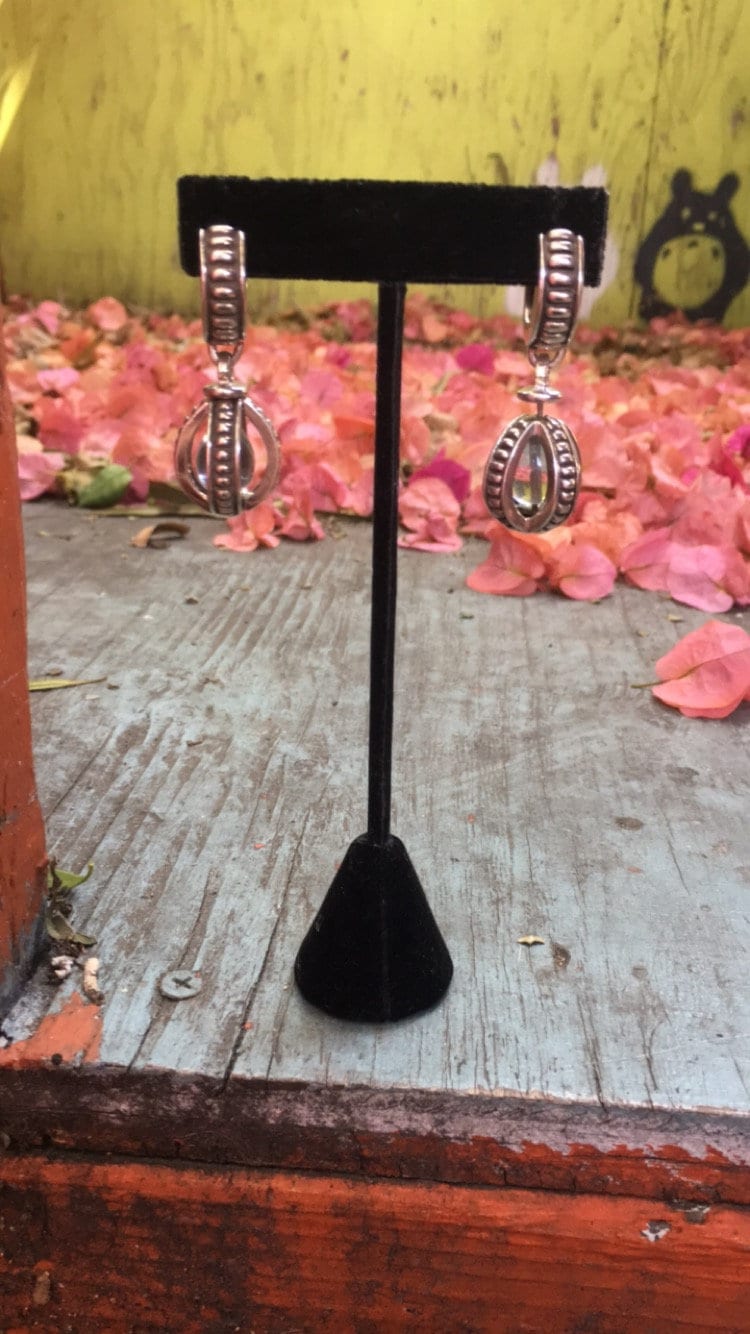 Antique Sterling Silver Drop Earrings